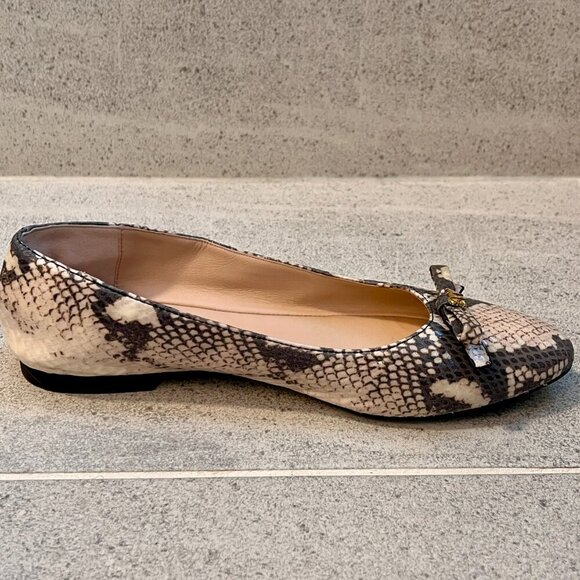 Stuart Weitzman Jodie Python Flats Size 6.5 - Picture 5 of 11